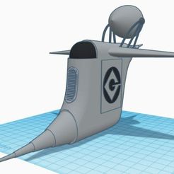 Gruship.jpg Free 3D file Despicable Me- Gru's Airship・3D printable design to download, DeltaG