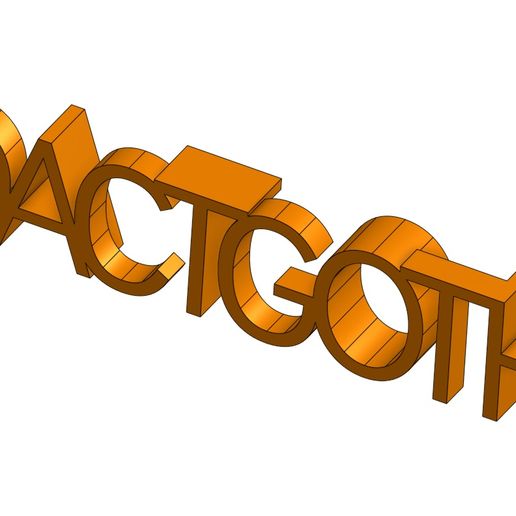 3MF file FONT DIDACT GOTHIC ATTACHED LETTERS OFFICE DECO 🏢 ・Template to ...
