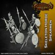 Skeleton-Horde-Spearmen.jpg Skeleton Horde - 16 x 32mm scale skeleton miniatures