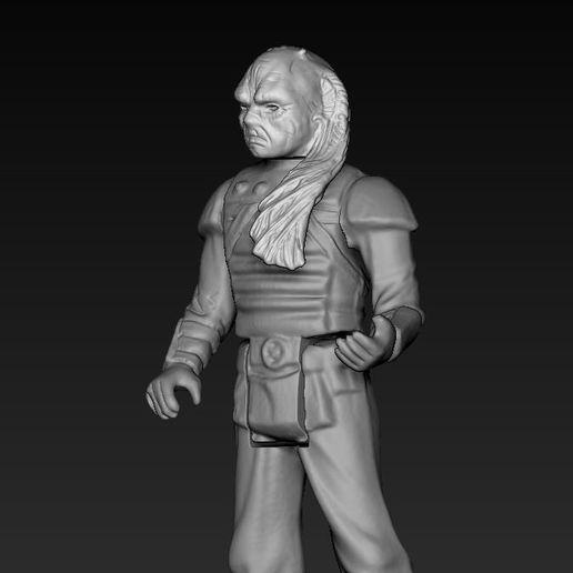 ScreenShot1097.jpg Star-Wars WEEQUAY Kenner Kenner Style Action Figur STL OBJ 3D