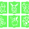 1.png Pokemon stencil set of 6 for Coffee and Baking