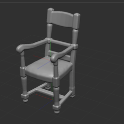 1.png Free STL file Chair・3D print object to download