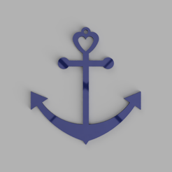 anker herz.png Anchor heart keychain, necklace