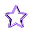 star3.stl cookie cutter stamp  star