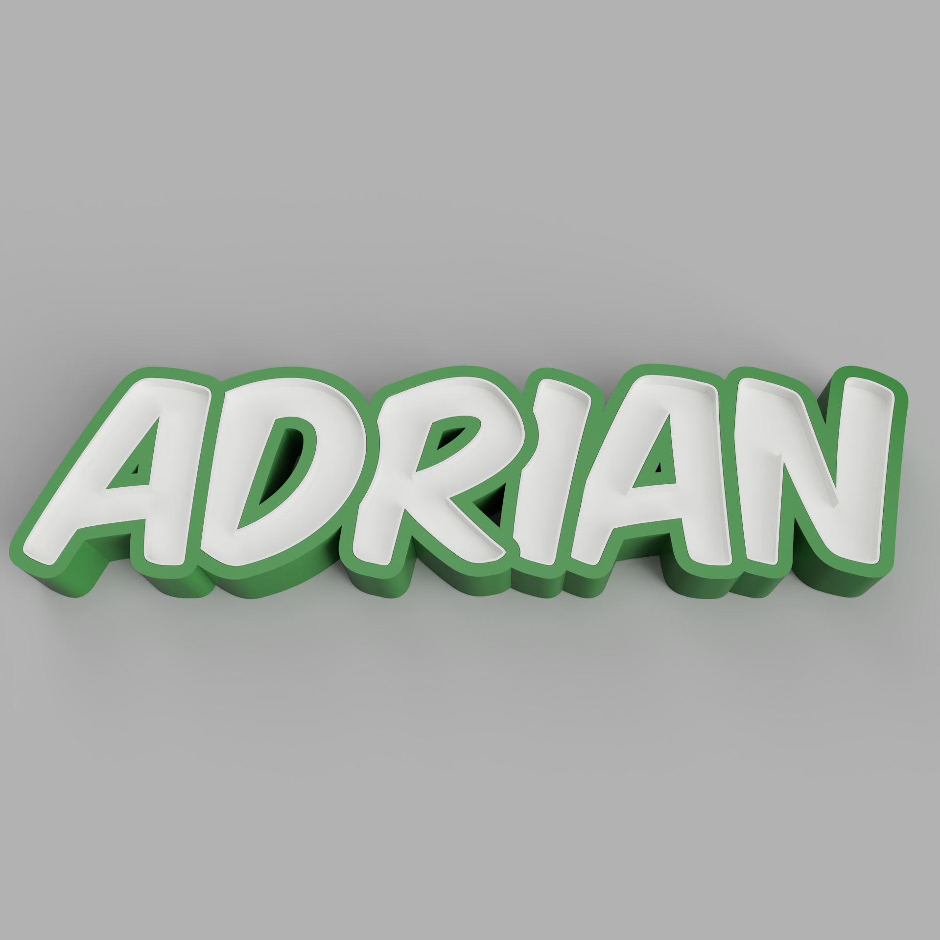 Download file ADRIAN - LED LAMP WITH NAME (NAMELED) • 3D print object ...