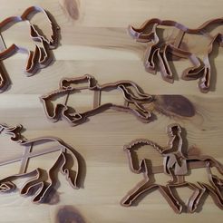 IMG_20200106_155059.jpg STL-Datei Horse Cookie Cutter set・3D-druckbares Modell zum herunterladen