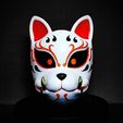 ad3206f2baf572ab2be4.jpg STL file Demon Kitsune Mask - Japanese Mask - High Quality Details・3D printable model to download