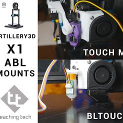 _thingithumb.jpg Fichier STL gratuit Supports Artillery3D X1 Sidewinder Touch Mi & BLtouch・Modèle à télécharger et à imprimer en 3D