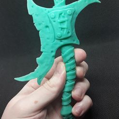 1.jpg STL file Brute axe・3D printing template to download