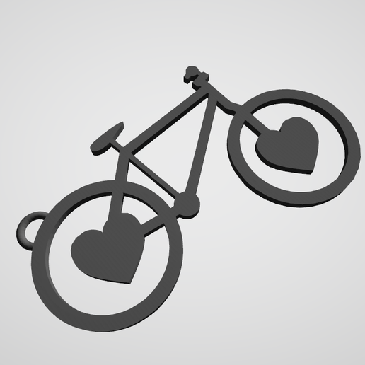 Keychain bike 3D model