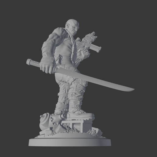 👾 Sledge Statue (SHADOWRUN ) 3D Model - Print-Ready・ STL File for 3D ...