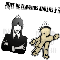 ADDAMS.png FINGER CHARMS AND MERLINA ADDAMS