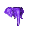 Head_complete.stl African Elephant Head - High Poly