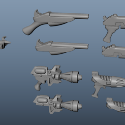 c896e618-fcce-4e52-ac9c-47cefc6aed3e.png Archivo STL Paquete de armas Confrontation・Modelo para descargar y imprimir en 3D