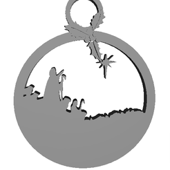 Visor-STL-en-línea-gratuito-4.png Esfera Navideña: Pastores y estrella de Belén,  Árbol de navidad