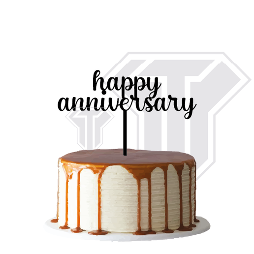 Anniversary cake topper - Happy anniversary 3D model