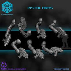 pistol-arms.jpg Light Scouts - Pistol arms - Space soldiers modular bits