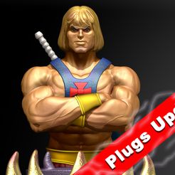 HM_Arte.jpg 3D file He-Man-Bust-25cm・3D printer design to download