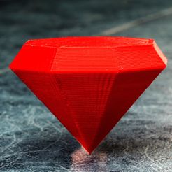 1.jpg Free STL file Diamond・3D print model to download