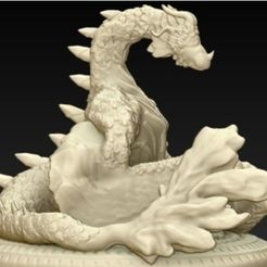 Neue_Bitmap__2_.jpg Free OBJ file Elemental Dragon(wind)・3D printing idea to download