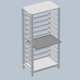Carretilla.png Confectionery Baking Trolley with Tray