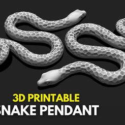 0.jpg 3D-Datei Schlangen-Anhänger - Schmuck - Halskette - Ohrringe 3D-Druck・Modell zum Herunterladen und 3D-Drucken