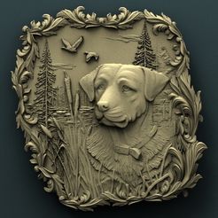 917. Panno.jpg Download free STL file Dog • 3D print template, stl3dmodel