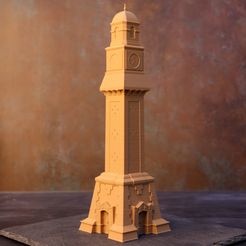 Qishla-Clock-Tower-Photo.jpg Fichier STL gratuit Tour de l'horloge de Qushla - Bagdad, Iraq・Plan imprimable en 3D à télécharger