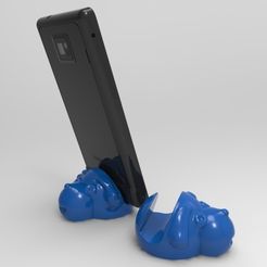 Dog-Stand-Smartphone.jpg Free STL file Smartphone stand・3D print object to download, E_Sanjuan