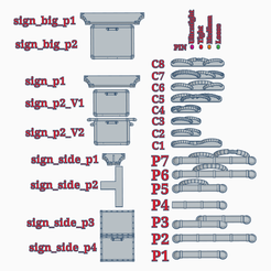 overview.PNG Descargar archivo STL gratis Pasarela Addon; Cables, tuberías, señales・Modelo para la impresora 3D
