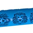 865365656.jpg Lion clay Roller stl file / clay Rolling Pin stl, animals clay cutter printer