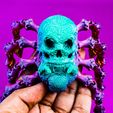 IMG_2453.jpg Archivo STL Rey araña articulado Halloween・Design para impresora 3D para descargar