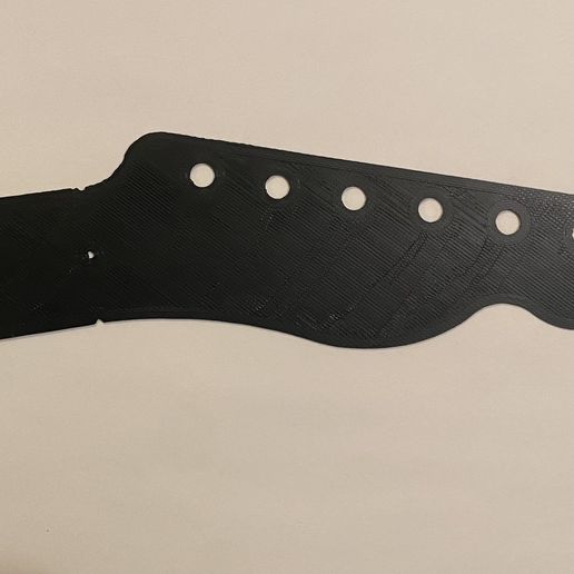 🎸 Fender Telecaster Headstock Luthier Template Tele style・ STL File for ...