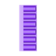 Vallejo Pigments Tray Vertical with Back Extension.stl Liquitex Ink bottle and Vallejo 35ml, 60ml, Pigments stand desk or wall mountable