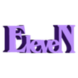 eleven onze.stl ELEVEN Stranger Things logo