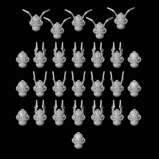 Spooky Lords Of Midnight HELMETS FOR NEW HERESY 3D model