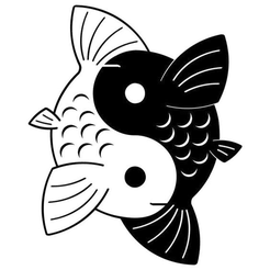 2-poissons.png STL-Datei Yin Yang Fische kostenlos・Design für 3D-Drucker zum herunterladen, oasisk