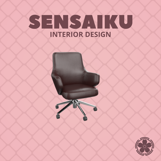 Miniature Replica 1:12 Antonio Citterio 02. Grand Conference Chair Low Back for Miniature Dollhouse - 3D Print Instant Download - Miniature Furniture Designer Series