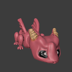 unnamed.png Free STL file Anime Dragon Articulated!・3D printer design to download