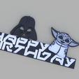 happy-bday-anakin-starwars-v4.png Star Wars Happy birthday cake topper Dark Vader Baby Yoda Starwars themed party