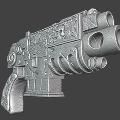 GRIMDARK-REWORK3.jpg STL file Absolver Bolt Pistol・3D printable model to download