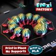 Flexi_Caterpillar_02.jpg Télécharger le fichier STL Cute Flexi Print-in-Place Caterpillar (Chenille) • Objet à imprimer en 3D, FlexiFactory