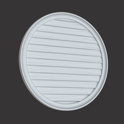 14.3.jpg 99 polyurethane Round Gable Vents 3D model