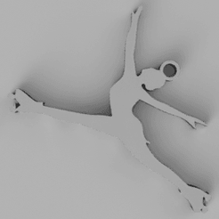llavero de patinadora.png STL-Datei artistic skater keychain・3D-druckbare Vorlage zum herunterladen, gabytech19