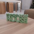 HighQuality.png 3D For The Love Of House Text Model Home Decor with Stl File & Good Vibe, Letter Decor, 3D Printed Decor, 3D Print File, Letter Art