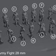 | = © © ©. © @) ; 5 C) ic 0) = e © French Arm y Fight 28 mm WW1 French Squad - Wargame - 28mm - Files Pre-supported