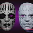 Halloween_Slipknot_mask_3d_print_model_08.jpg Halloween Slipknot Mask - Joey Jordison Mask