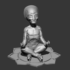 alienyoga1.jpg Alien doing yoga (printed without support)