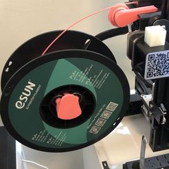 With-Roll.jpg STL-Datei CUBEᴰ Reibungslose Spulenhalterung für Ender 3 und mehr・Design zum Herunterladen und 3D-Drucken