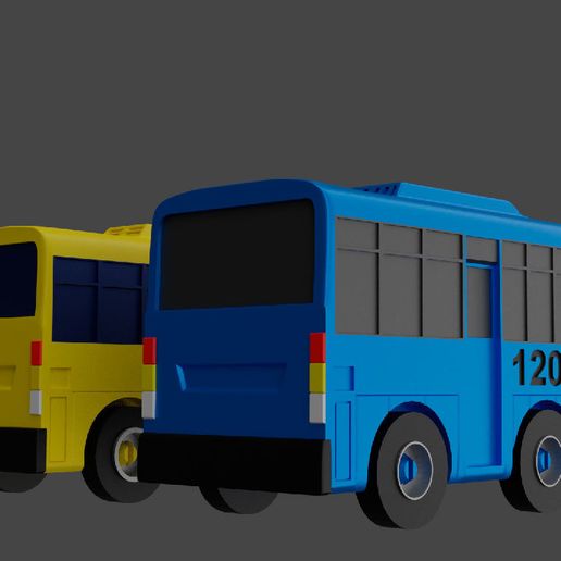 STL file Two Little Buses・3D printable model to download・Cults